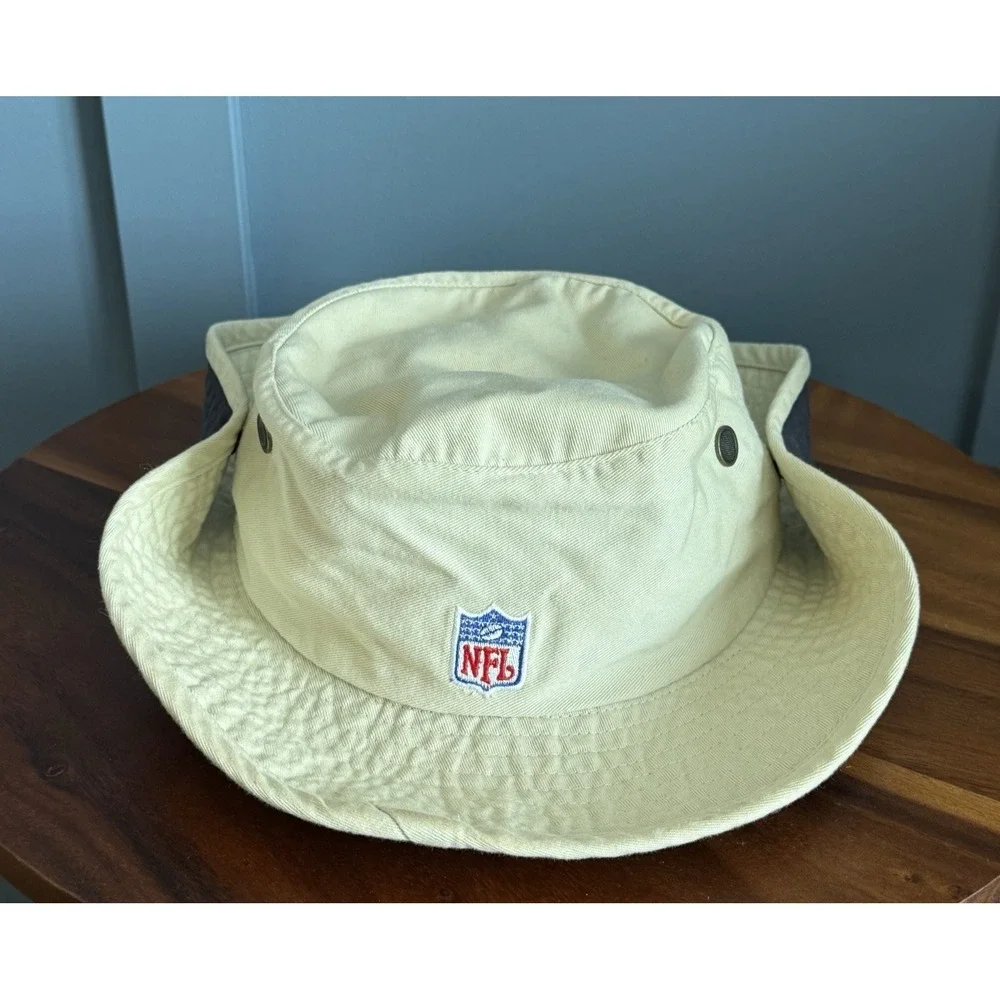 NFL On Field St Louis Rams Boonie Hat Reebok L XL Khaki Bucket Safari‎ Cap